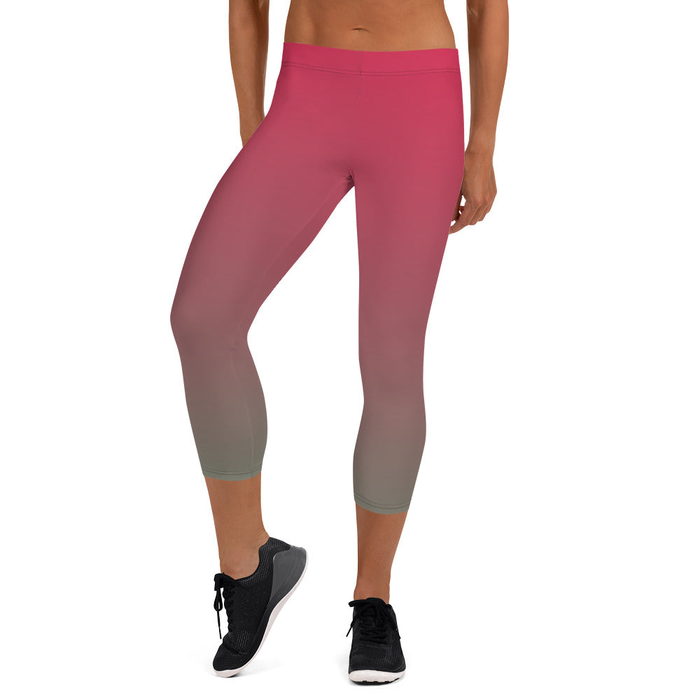 Lush Flamegrass Women's Capri Leggings - FLAKOUT