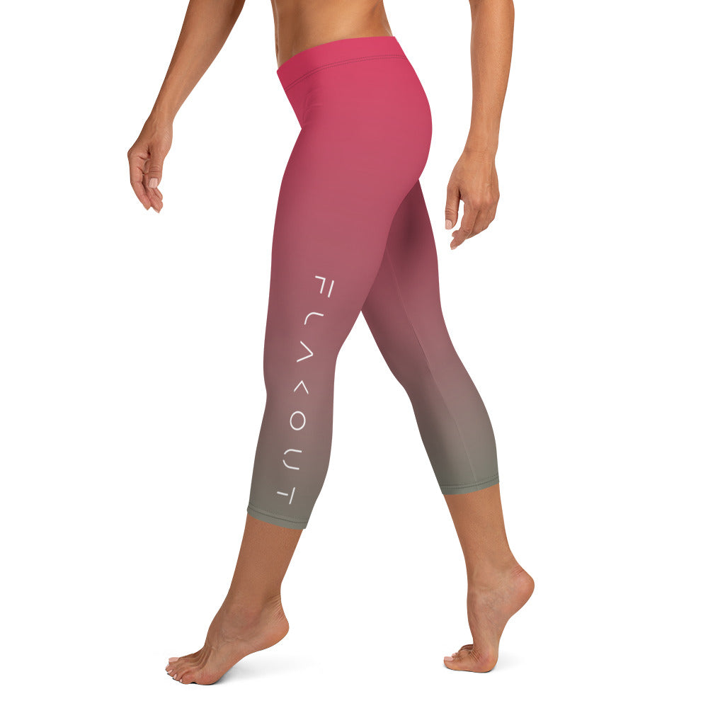 Lush Flamegrass Women's Capri Leggings - FLAKOUT