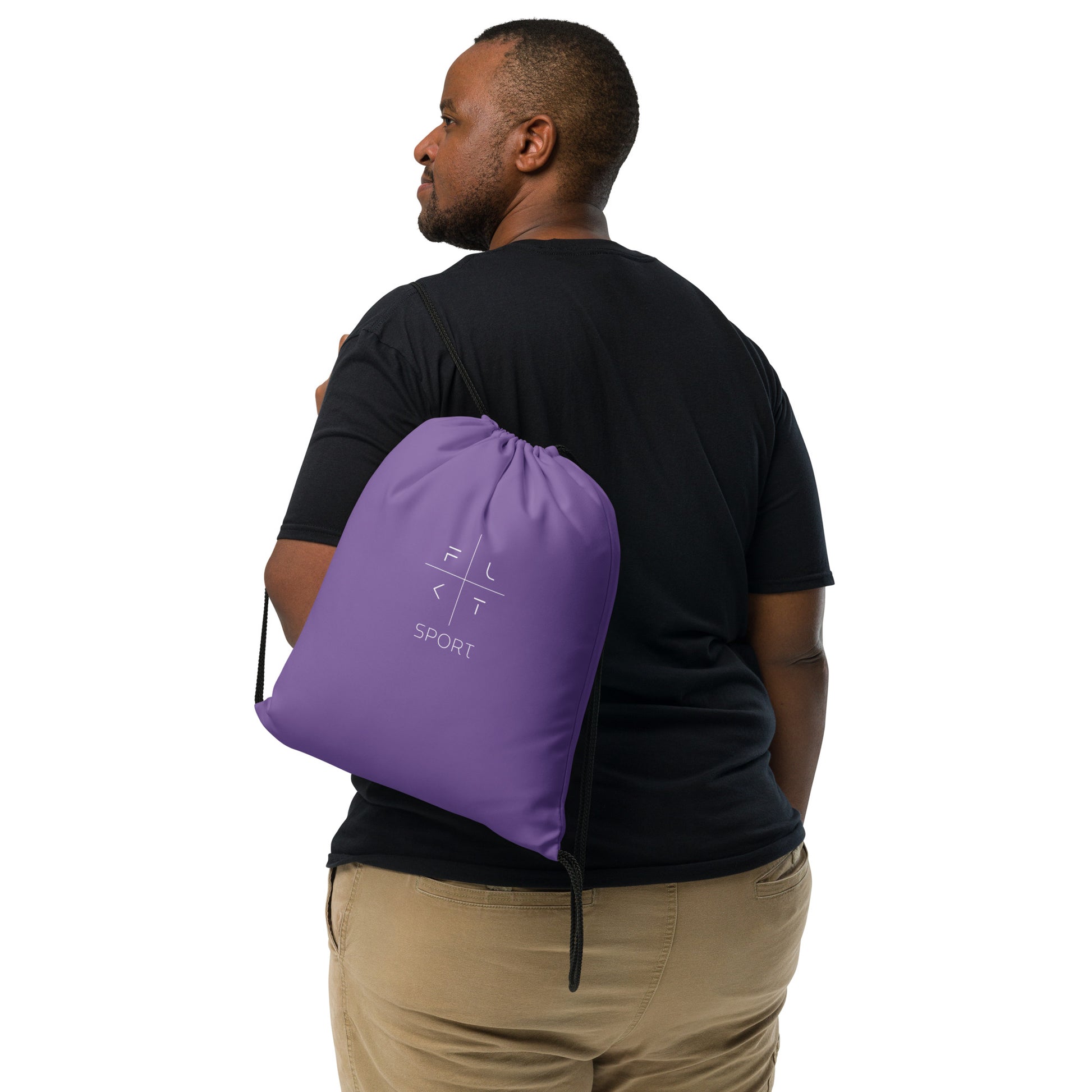 FLAKOUT Sport Unisex Drawstring Bag - Purple - FLAKOUT