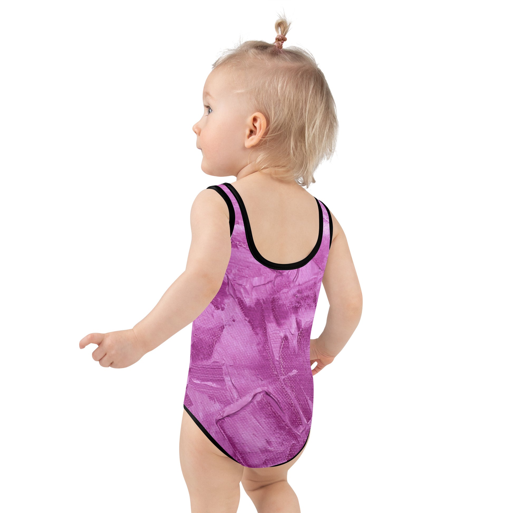 Ebonized Mulberry Girl's Swimsuit - FLAKOUT