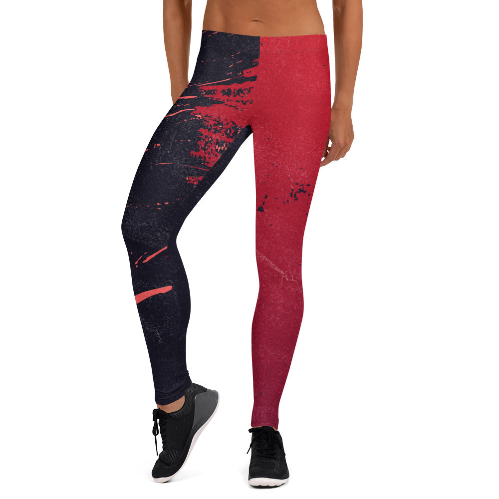 Leggings Red Black Crush - FLAKOUT