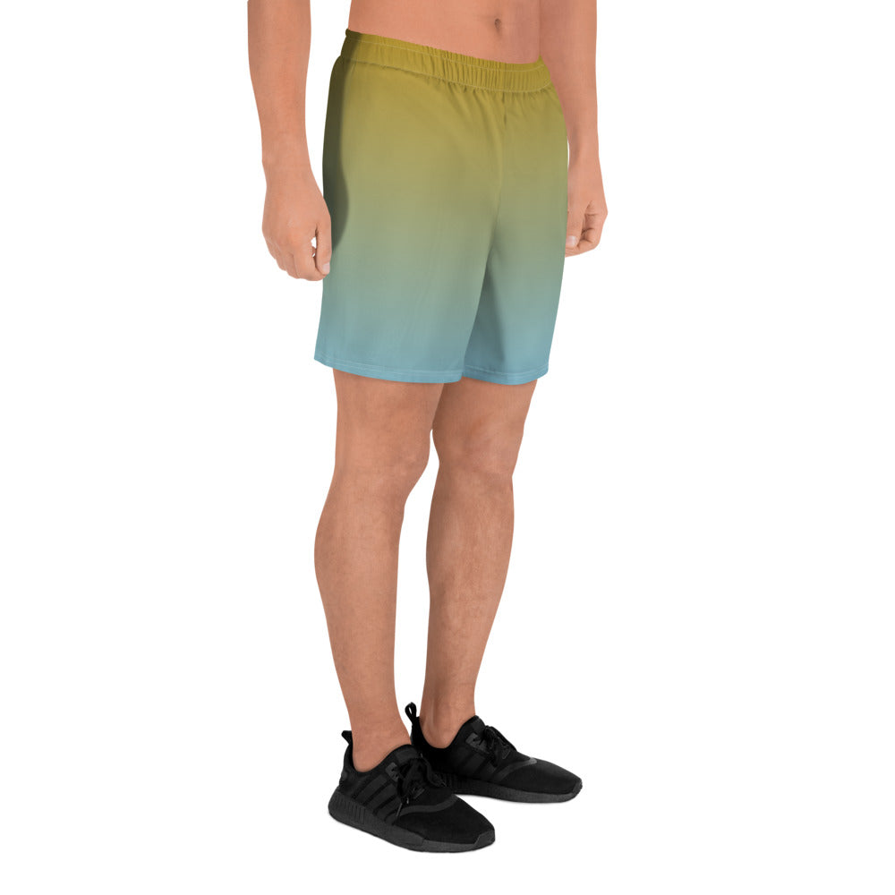 Golden Azure Men's Recycled Shorts - FLAKOUT