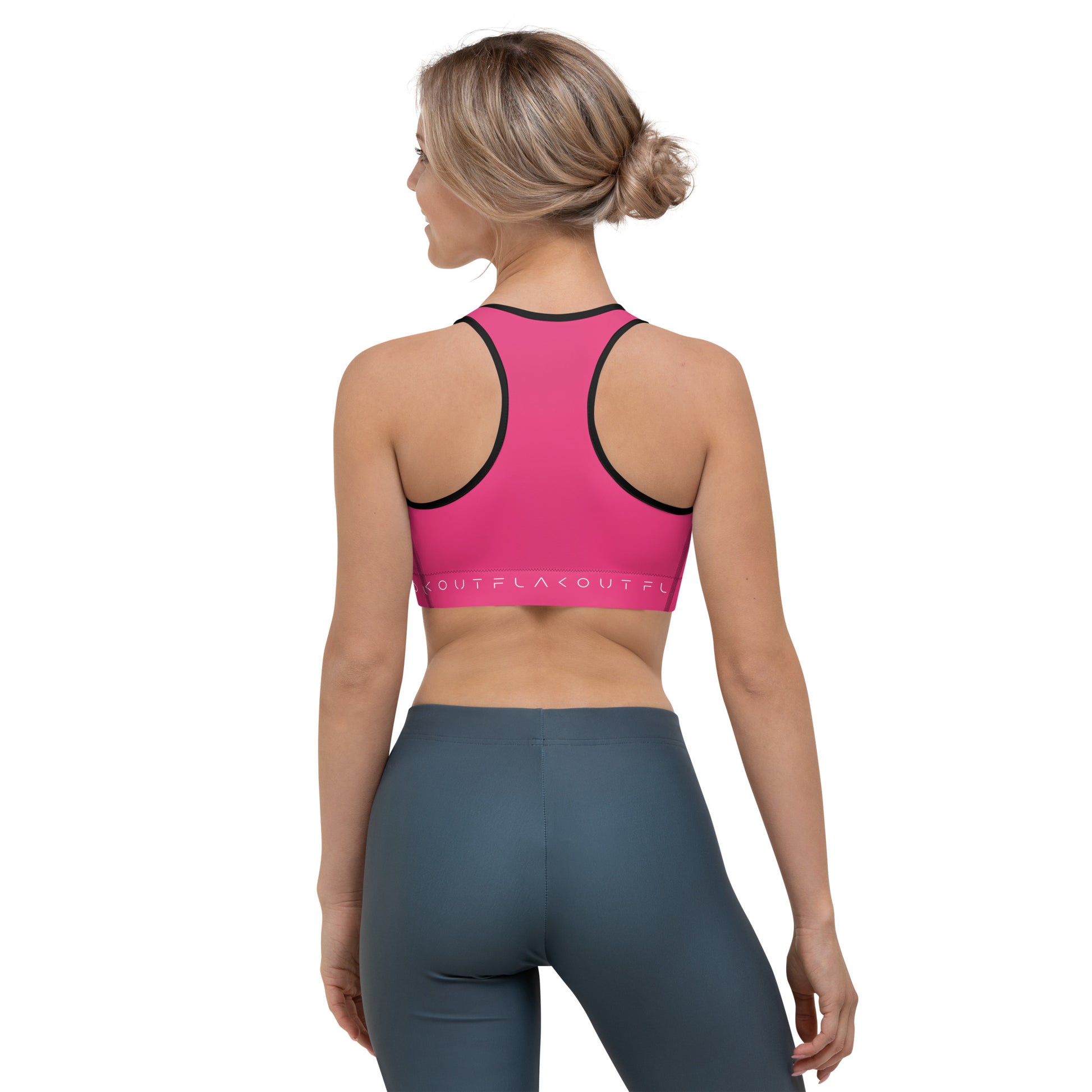 Pink Delight Women's Sports Performance Bra - FLAKOUT