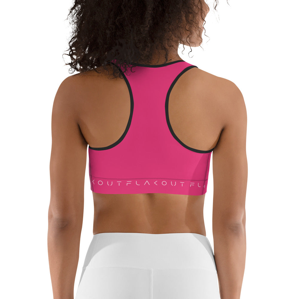 Pink Delight Women's Sports Performance Bra - FLAKOUT