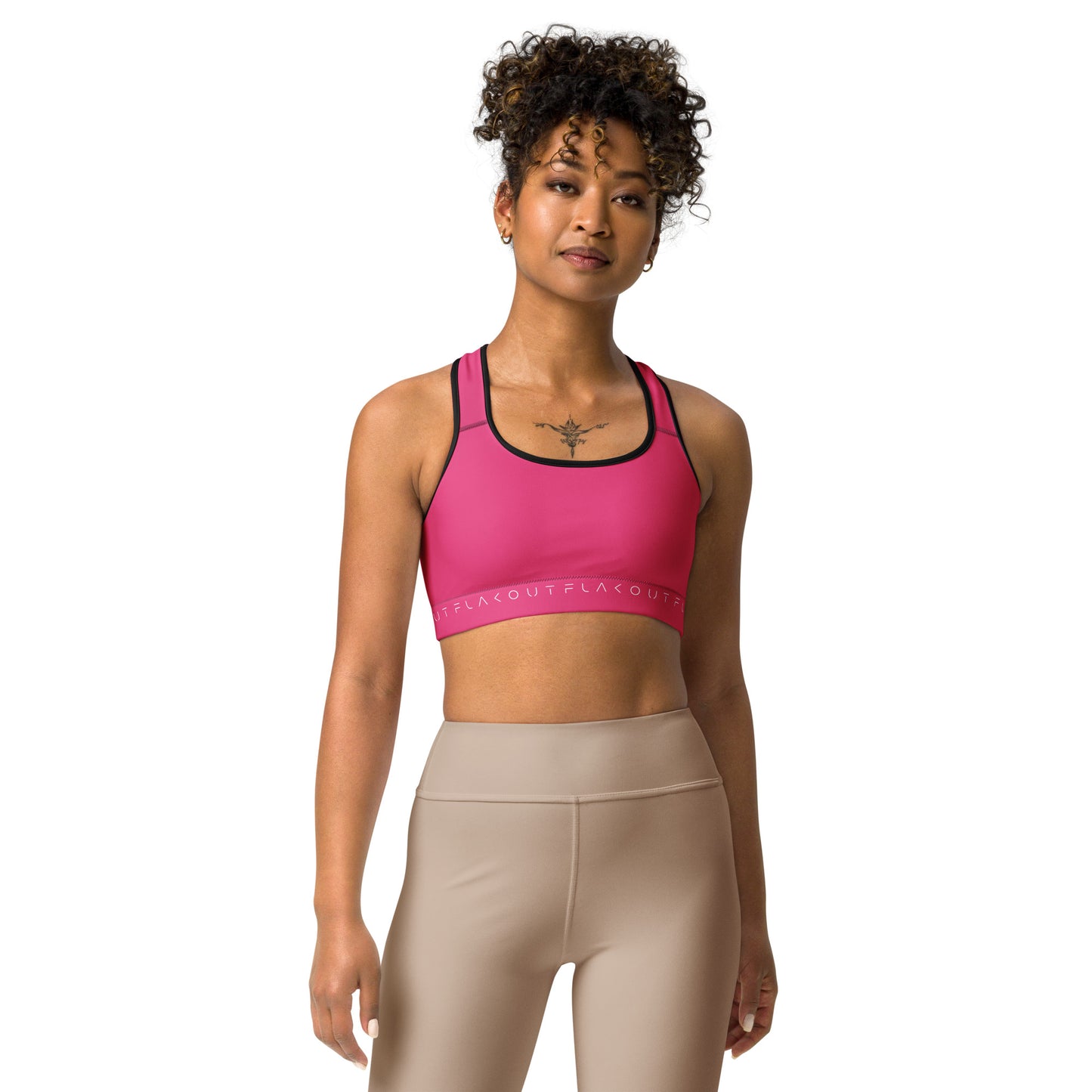 Pink Delight Women's Sports Performance Bra - FLAKOUT