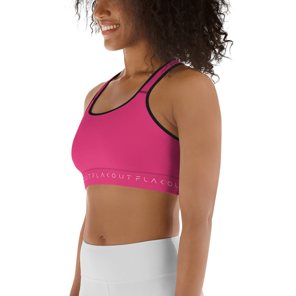 Pink Delight Women's Sports Performance Bra - FLAKOUT