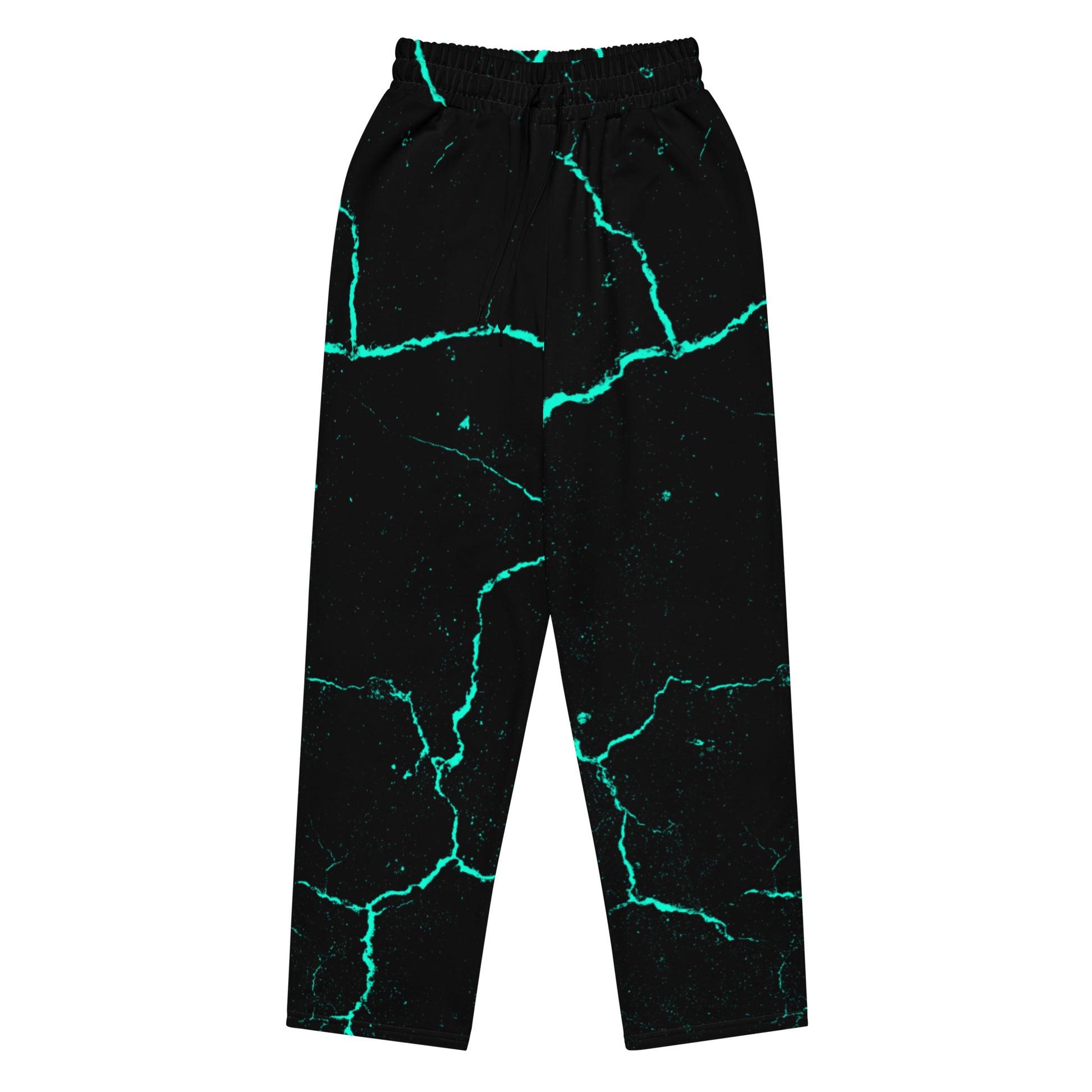 Galactic Glow Unisex Wide-leg Recycled Joggers - FLAKOUT