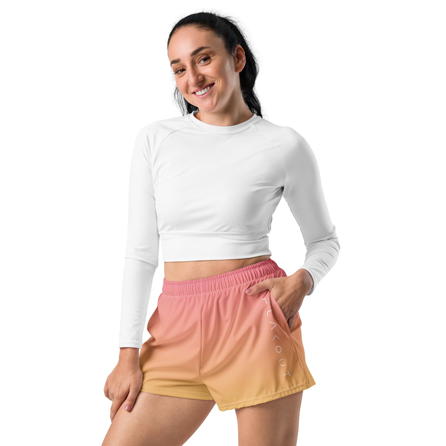 Sunset Sherbet Women’s Recycled Shorts - FLAKOUT