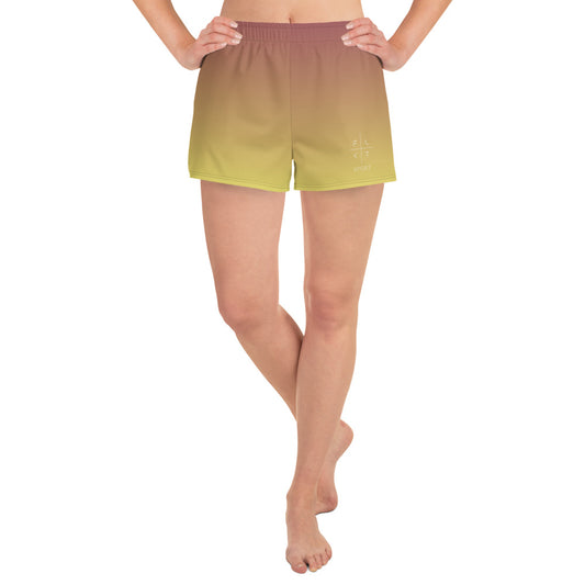 FLAKOUT Sport Golden Raspberry Women’s Recycled Athletic Shorts - FLAKOUT