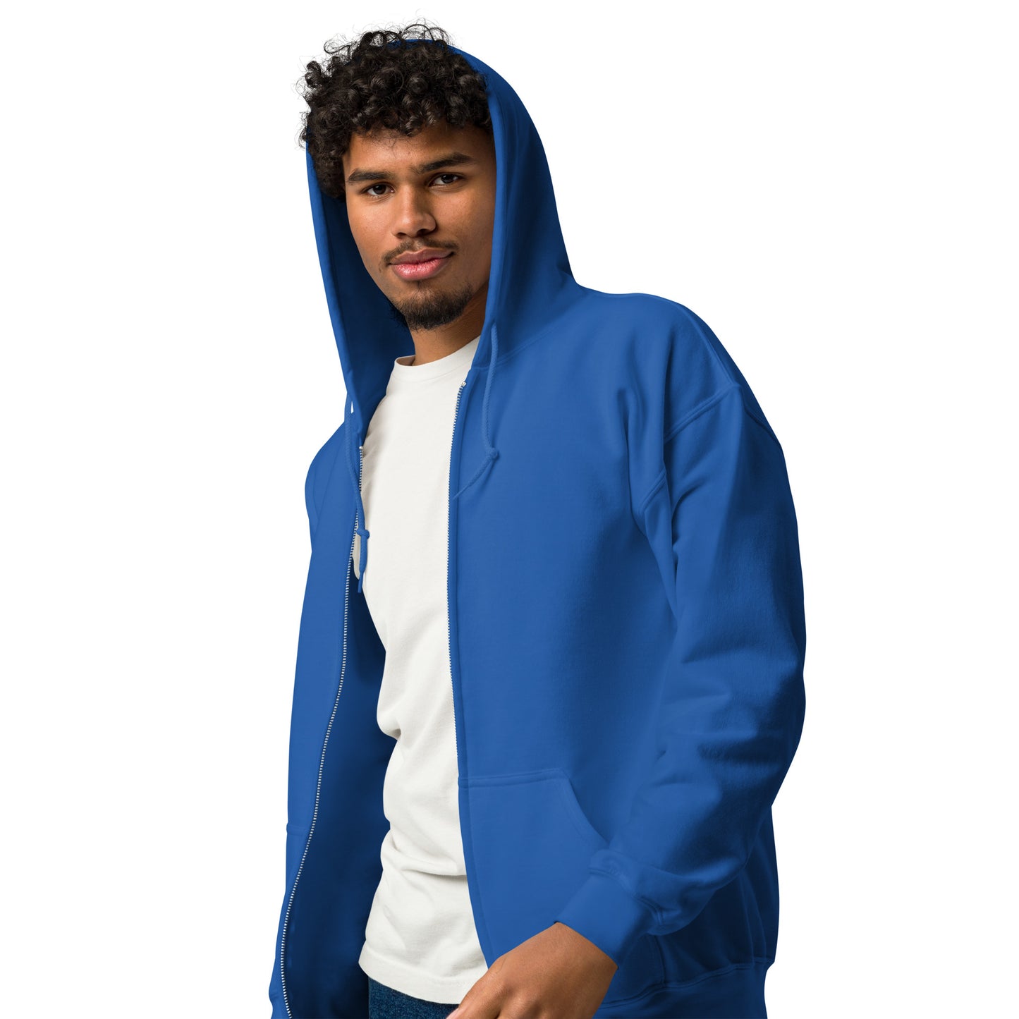 Echoes Of Dejavu Heavy Harmony Fusion Zip Hoodie - Royal - FLAKOUT