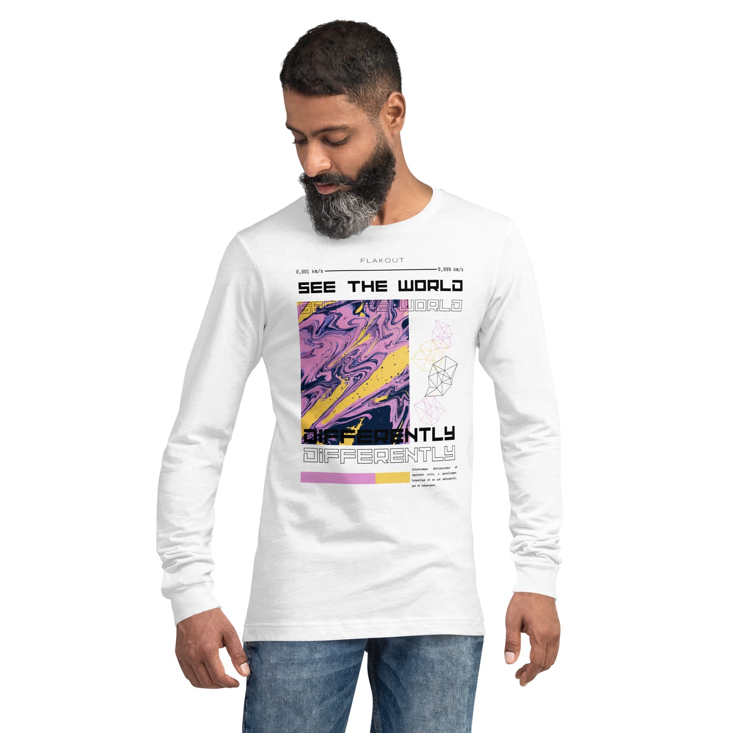 Divergent Horizon See The World Differently Long Sleeve Tee - FLAKOUT