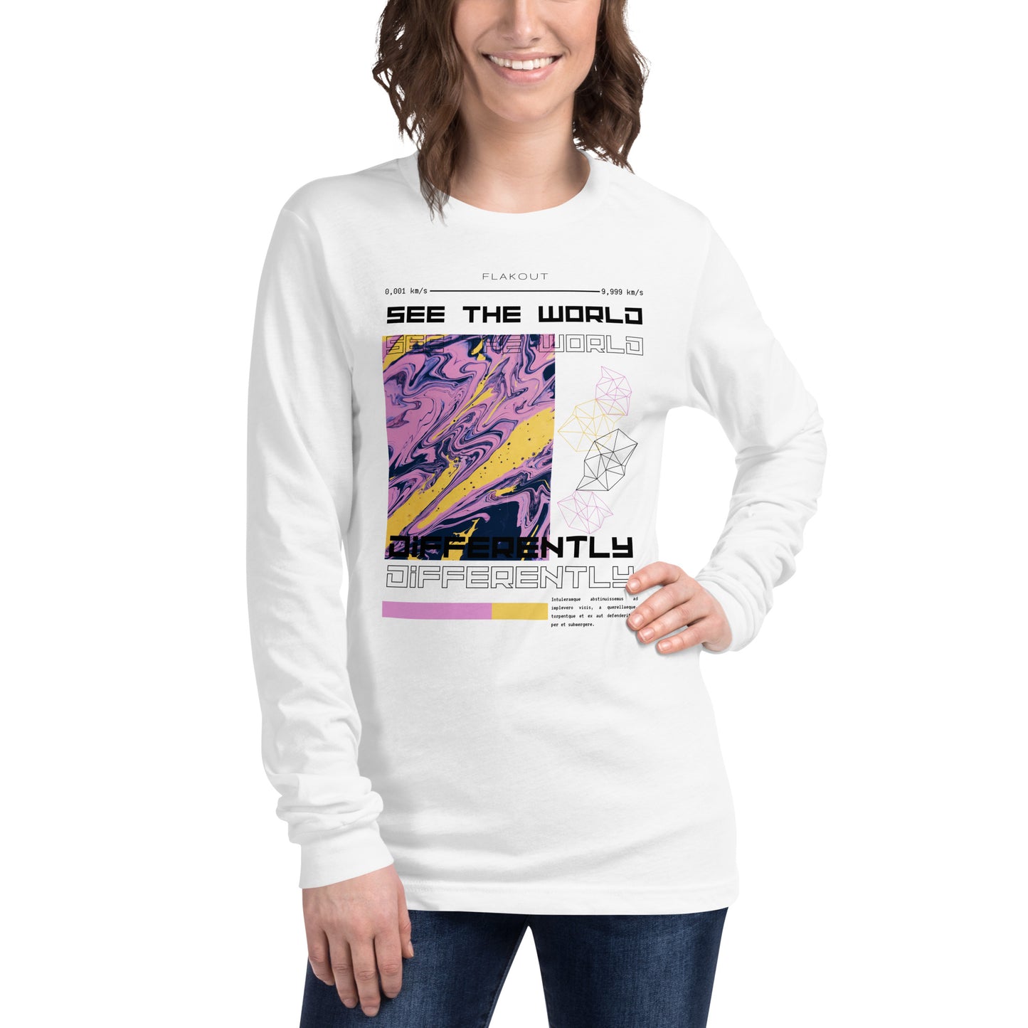 Divergent Horizon See The World Differently Long Sleeve Tee - FLAKOUT