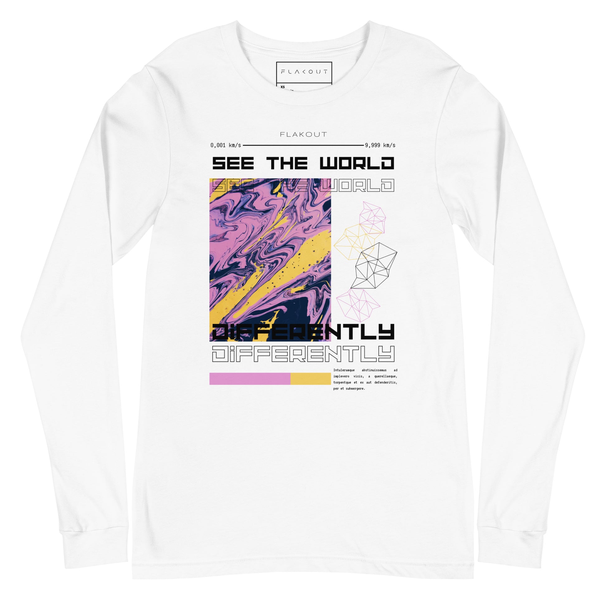 Divergent Horizon See The World Differently Long Sleeve Tee - FLAKOUT