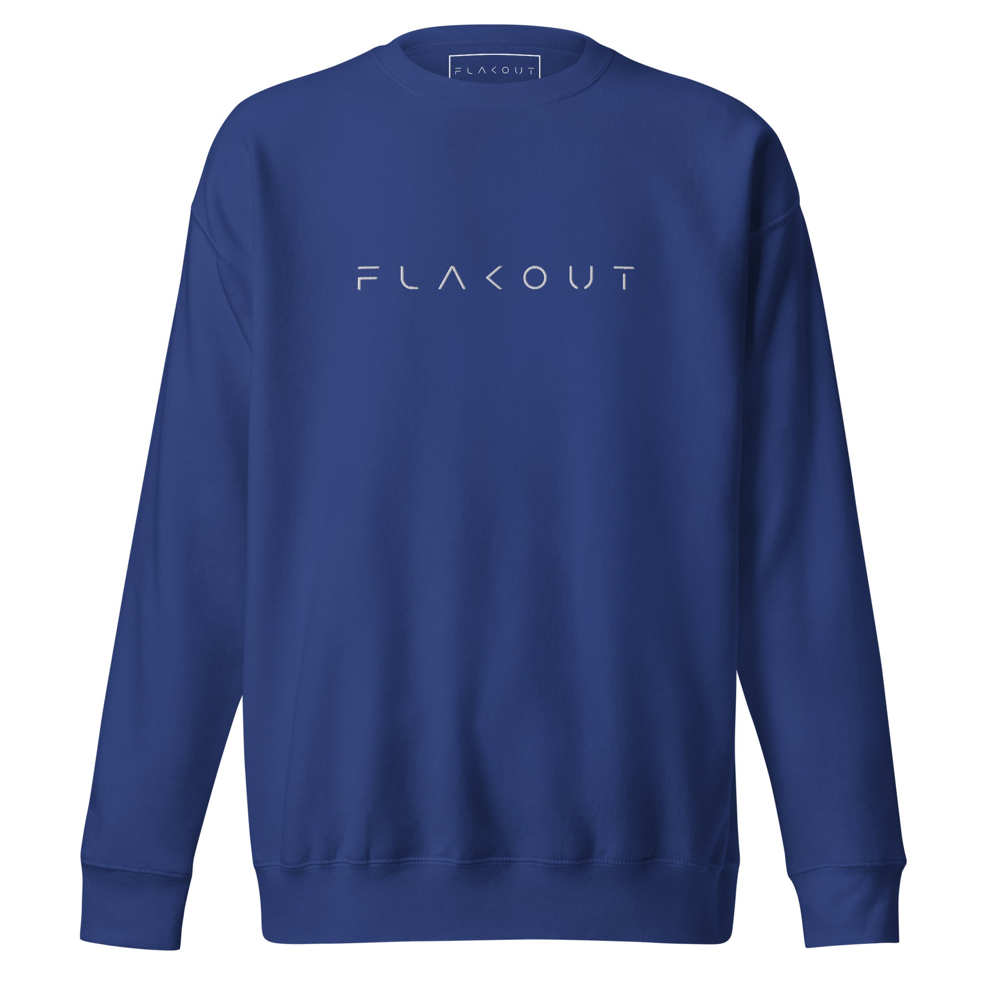 FLAKOUT Logo Embroidered Unisex Fleece Sweatshirt - FLAKOUT