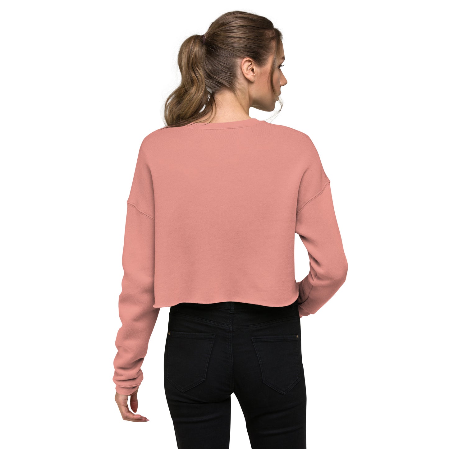 Streetwise Urbanity Women's Crop Sweatshirt - Mauve - FLAKOUT