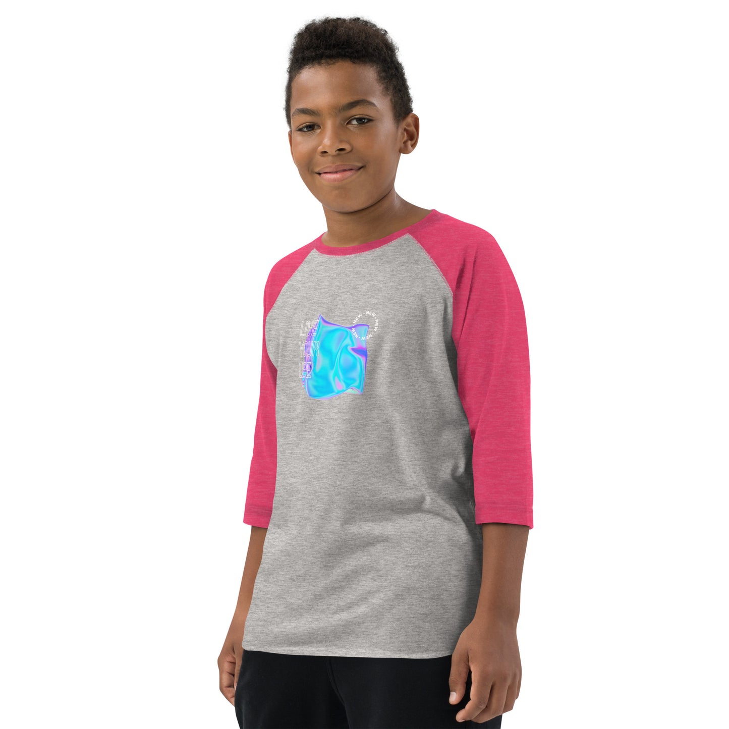 Vivid Existence Live Your Life Kid's Long Sleeve Shirt - FLAKOUT