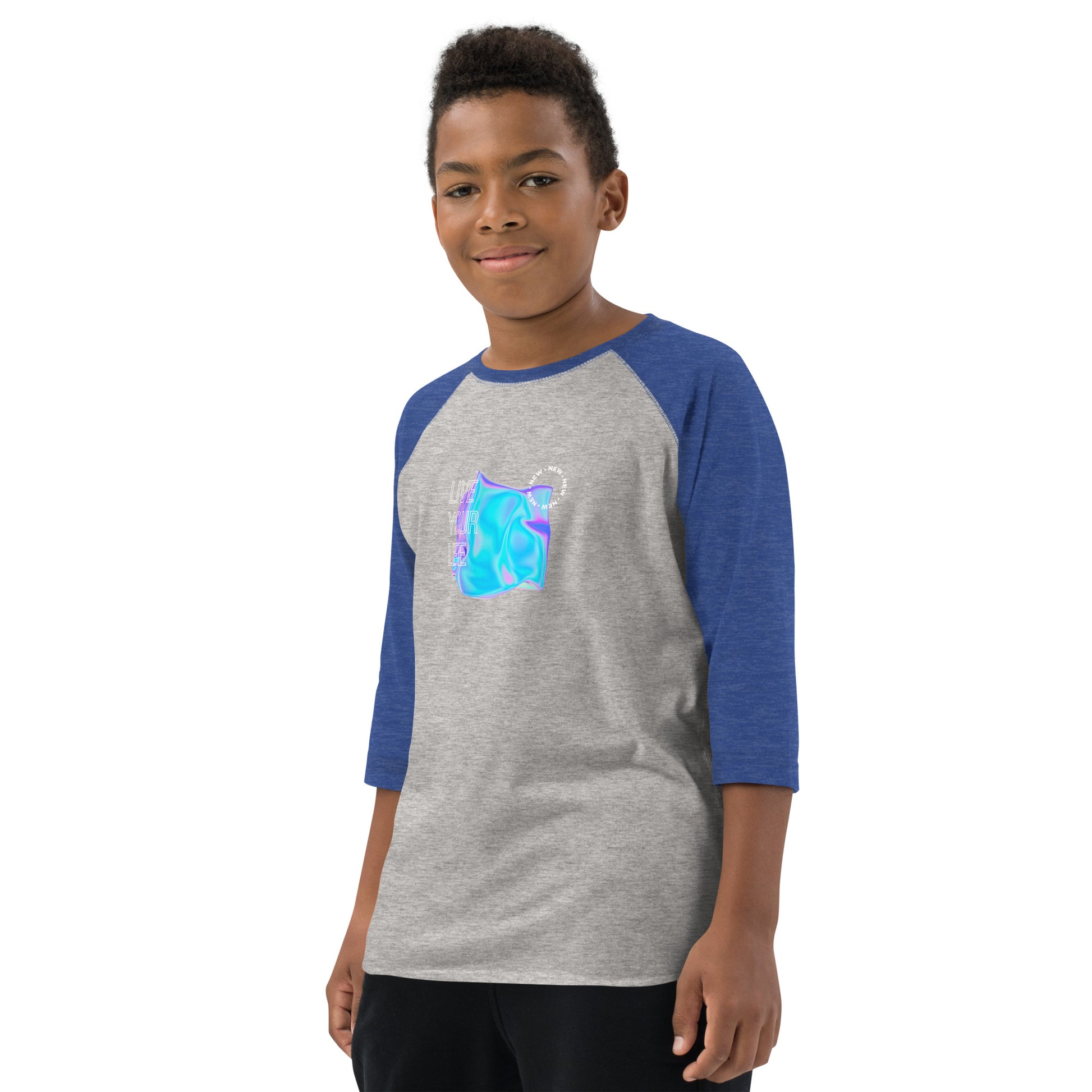 Vivid Existence Live Your Life Kid's Long Sleeve Shirt - FLAKOUT