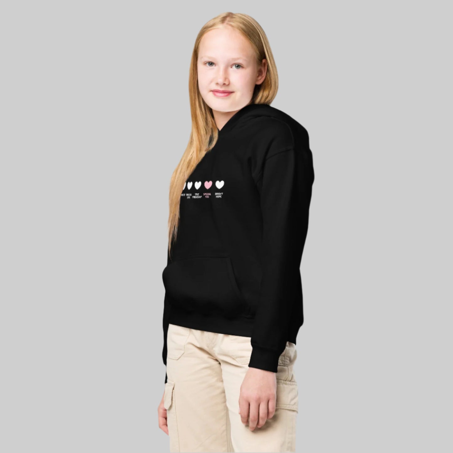 4 Hearts Girl's Snug Blend Hoodie - FLAKOUT