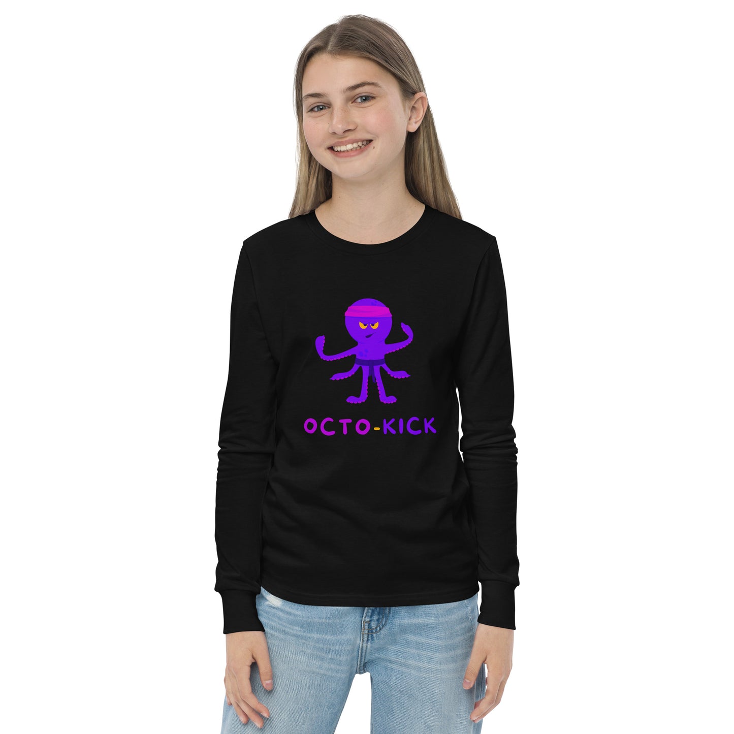 Octo-Kick Unisex Kid's Long Sleeve Tee - FLAKOUT