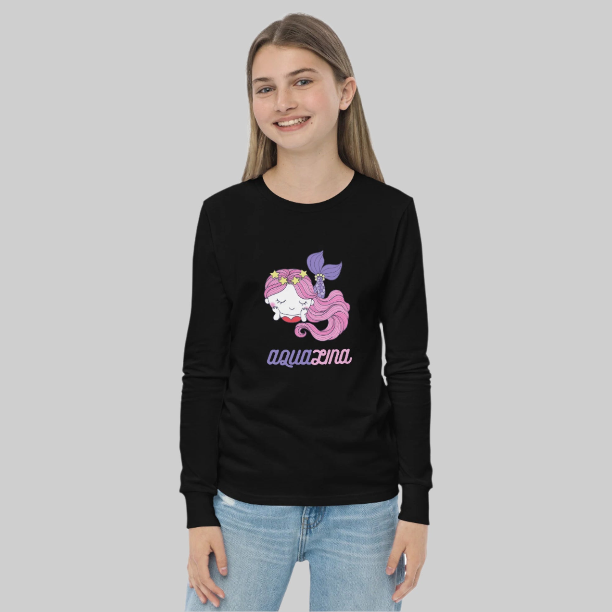 Aqualina Girl's Long Sleeve Tee - FLAKOUT