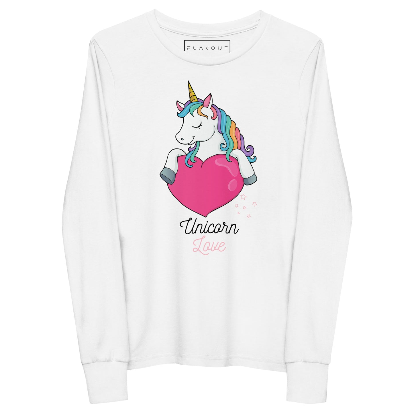 Unicorn Love Girl's Long Sleeve Tee - FLAKOUT