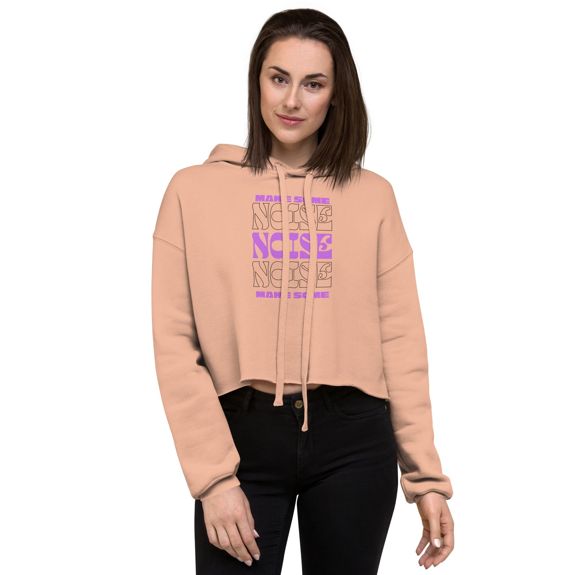 Resonance Make Some Noise Swagger Women's Crop Hoodie - FLAKOUT