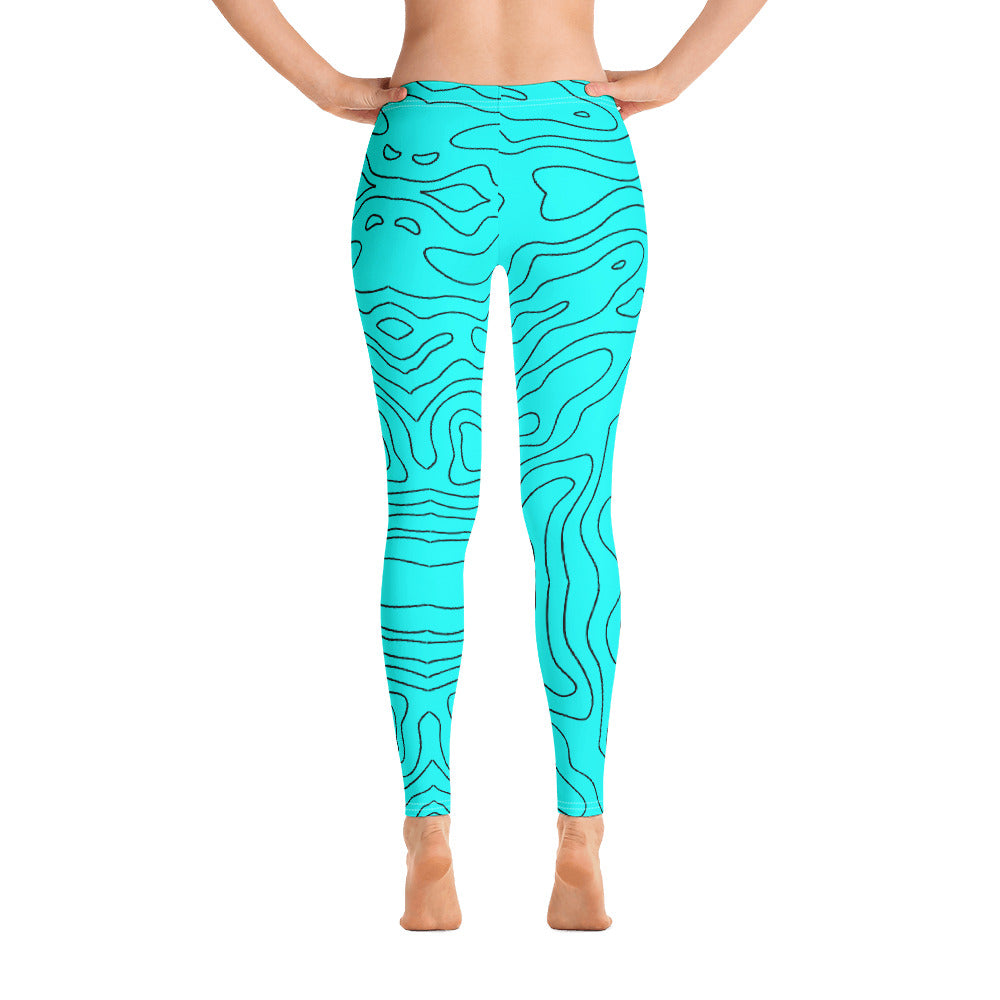 Blue Abyss Women's Leggings - FLAKOUT