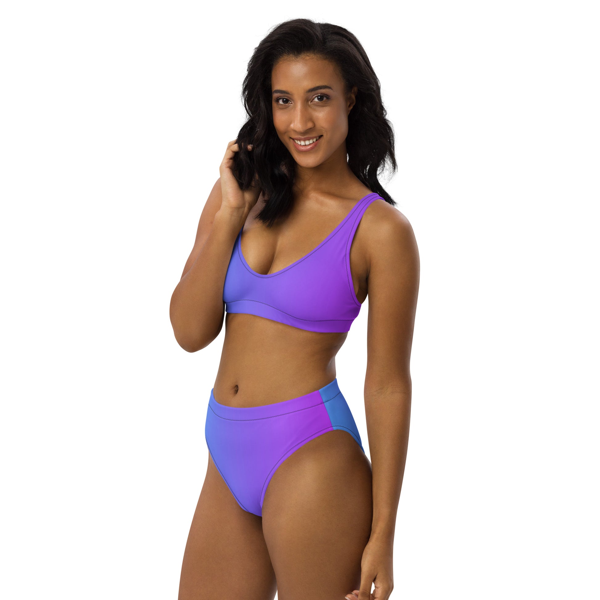 Amethyst Oasis Women's High-waisted Bikini - FLAKOUT