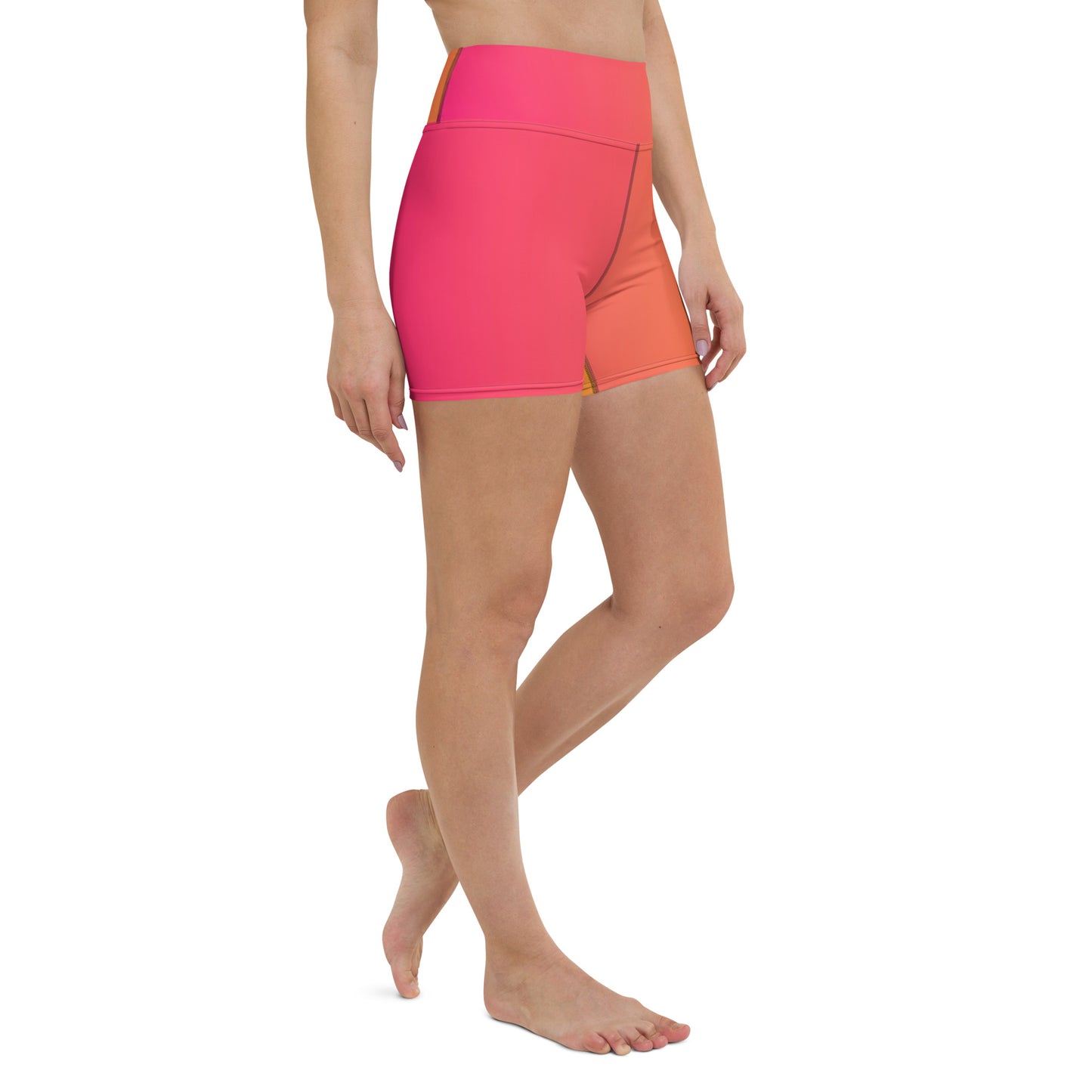 Citrus Splash Women's Yoga Shorts - FLAKOUT